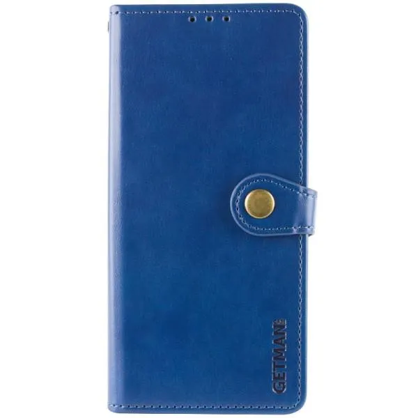 Шкіряний чохол-книжка GETMAN Gallant (PU) для Oppo A60 4G — Синій — фото 1