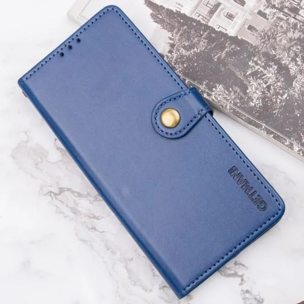 Шкіряний чохол-книжка GETMAN Gallant (PU) для Oppo A60 4G — Синій — фото 4