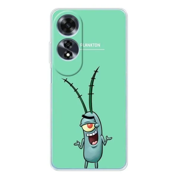 Чохол з принтом «Персонаж Планктон» для OPPO A60 Чохол з принтом «Персонаж Планктон» для OPPO A60