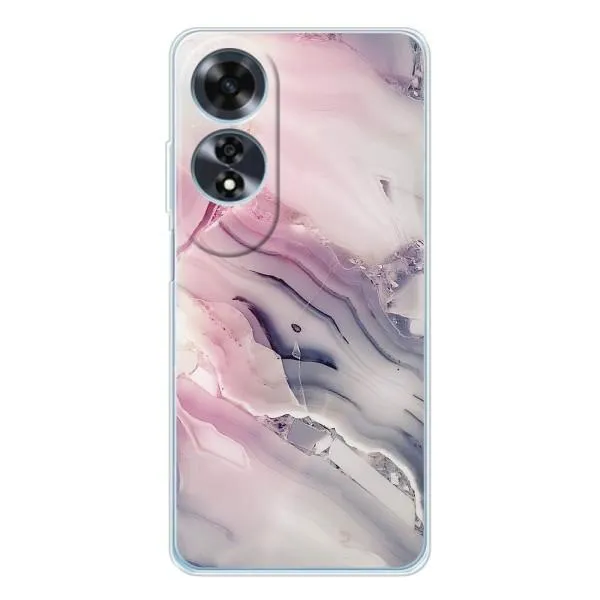 Чехол с принтом «Пурпурный Мрамор» для OPPO A60