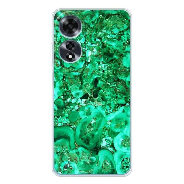 Чехол с принтом «Салатный Мрамор» для OPPO A60