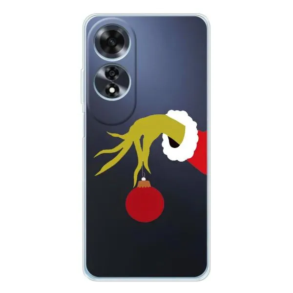 Чехол с принтом «Гринч с игрушкой» для OPPO A60