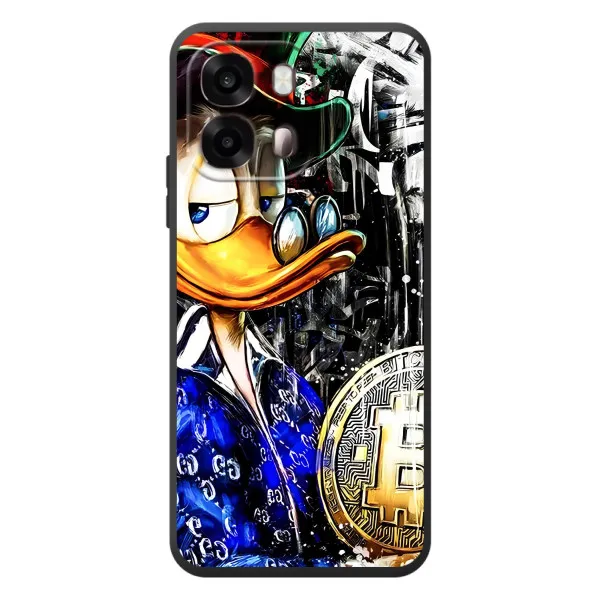 Чохол з принтом «Біткойн Скрудж» для OPPO A6s