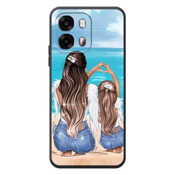 Чохол з принтом «Мама з донькою» для OPPO A6s