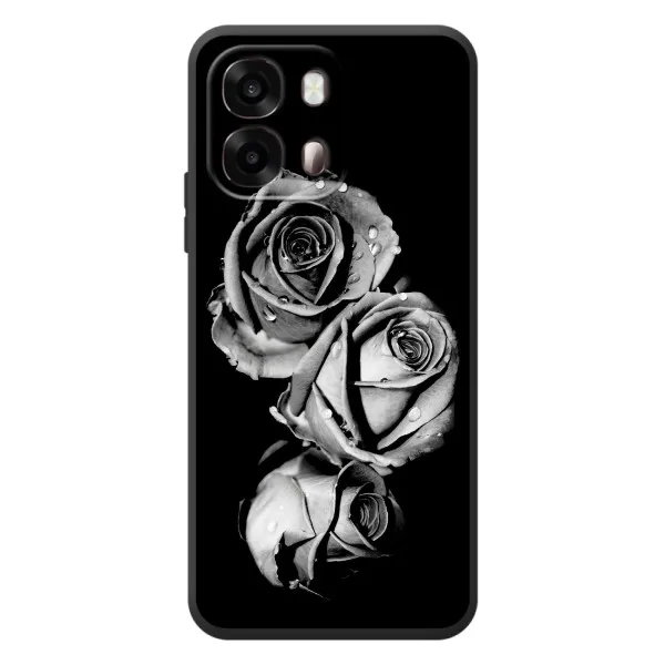 Чехол с принтом «Черная роза» для OPPO A6s