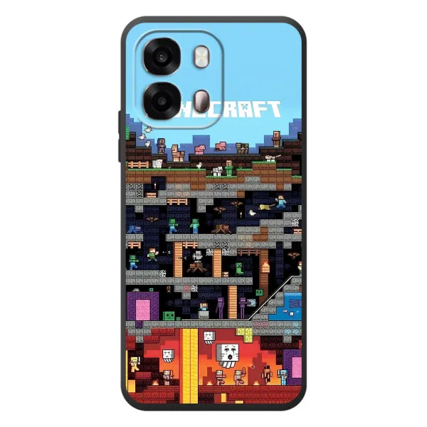 Чехол с принтом «фон Minecraft» для OPPO A6s