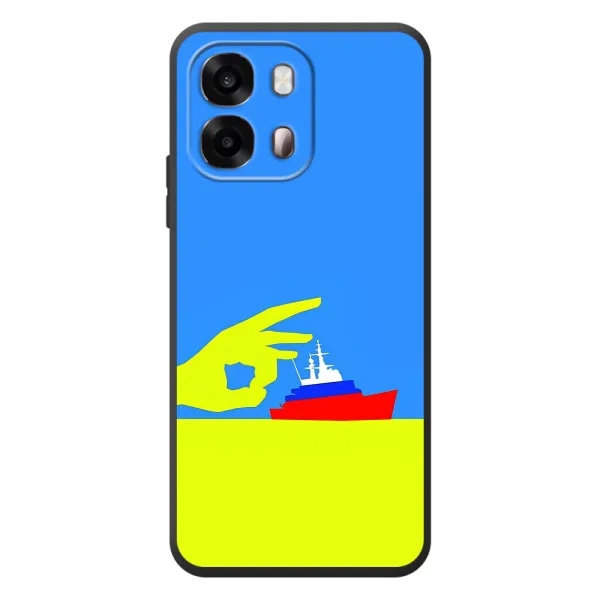 Чехол с принтом «Щелбан кораблю» для OPPO A6s