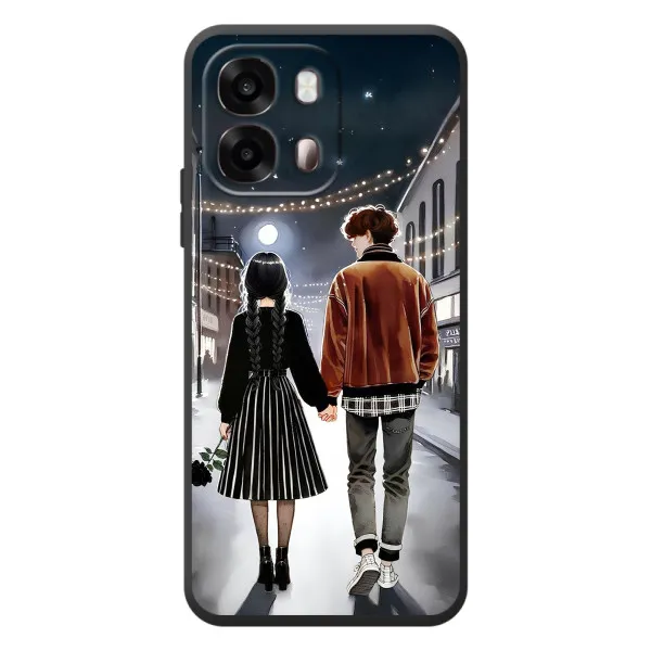 Чехол с принтом «Уэнздей и Тайлер» для OPPO A6s Чехол с принтом «Уэнздей и Тайлер» для OPPO A6s