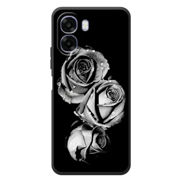 Чохол з принтом «Чорна троянда» для OPPO A6x