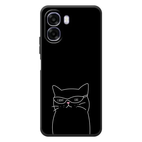 Чохол з принтом «Байдужий кіт» для OPPO A6x
