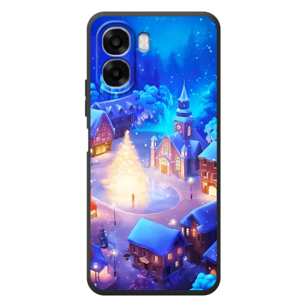 Чехол с принтом «Рождественский город» для OPPO A6x