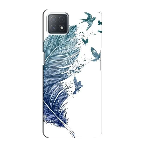 Чехол с принтом «Перышко» для OPPO A72 (5G)