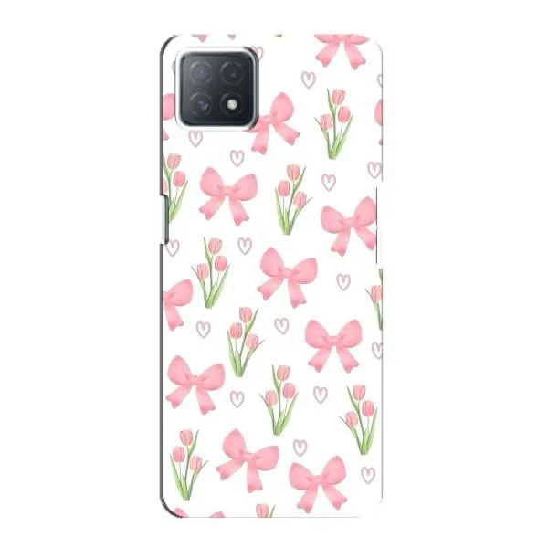 Чехол с принтом «Банты и цветы» для OPPO A72 (5G)
