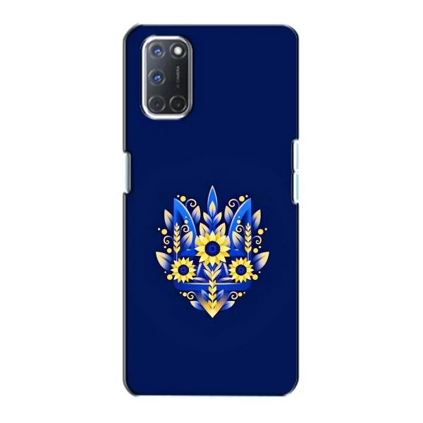 Чехол с принтом «Цветочный Герб» для OPPO A72