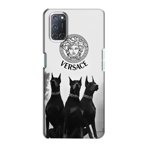 Чехол с принтом «Доберман Версаче» для OPPO A72