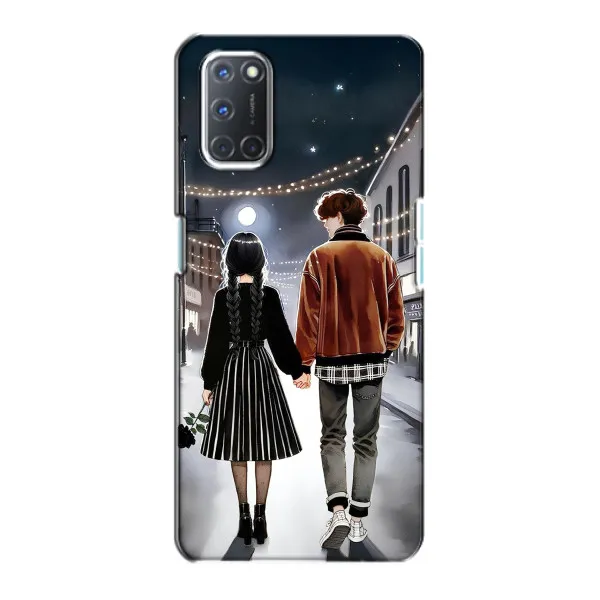 Чехол с принтом «Уэнздей и Тайлер» для OPPO A72 Чехол с принтом «Уэнздей и Тайлер» для OPPO A72