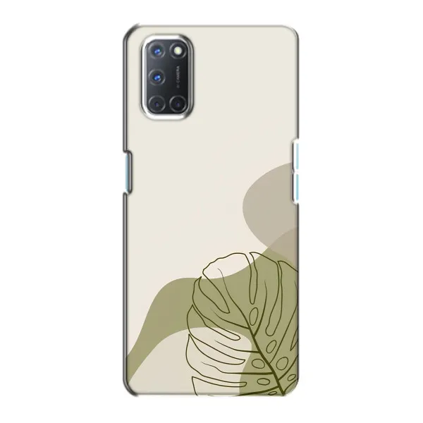 Чехол с принтом «Зеленая монстера дизайн» для OPPO A72