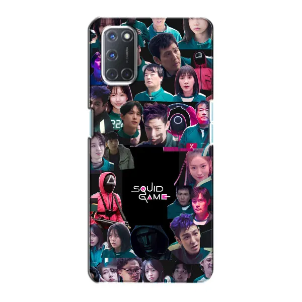 Чехол с принтом «Коллаж Игра кальмара» для OPPO A72 Чехол с принтом «Коллаж Игра кальмара» для OPPO A72