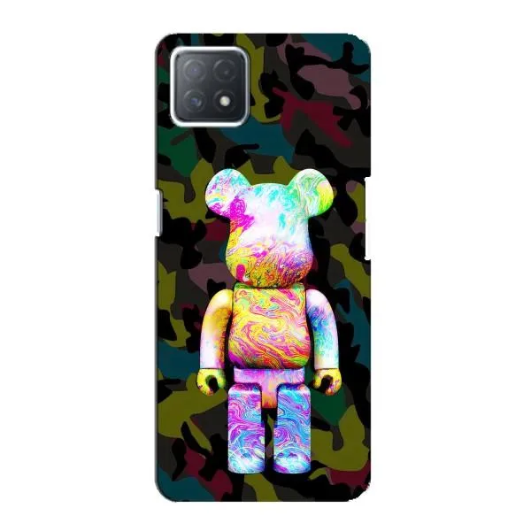 Чехол с принтом «Яркий Bearbrick» для OPPO A73 (5G)