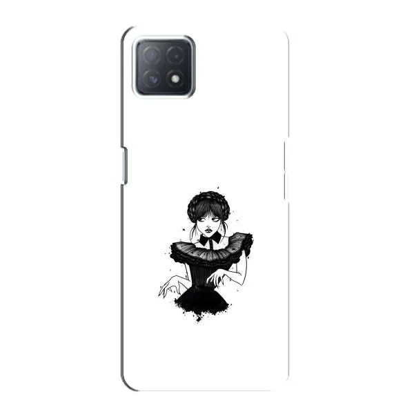 Чехол с принтом «танец Уэнздей» для OPPO A73 (5G)