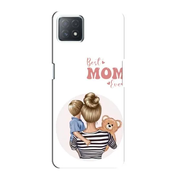 Чехол с принтом «Мама и сын» для OPPO A73 (5G)