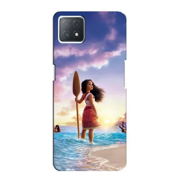 Чехол с принтом «Моана с веслом» для OPPO A73 (5G)