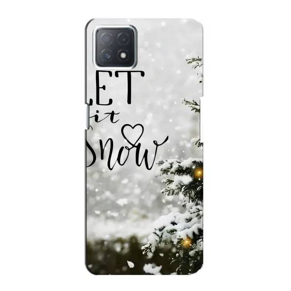 Чехол с принтом «Let it snow» для OPPO A73 (5G)