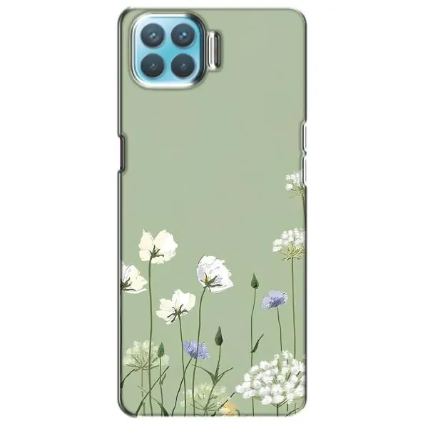 Чохол з принтом «Квіти на зеленому» для OPPO A73