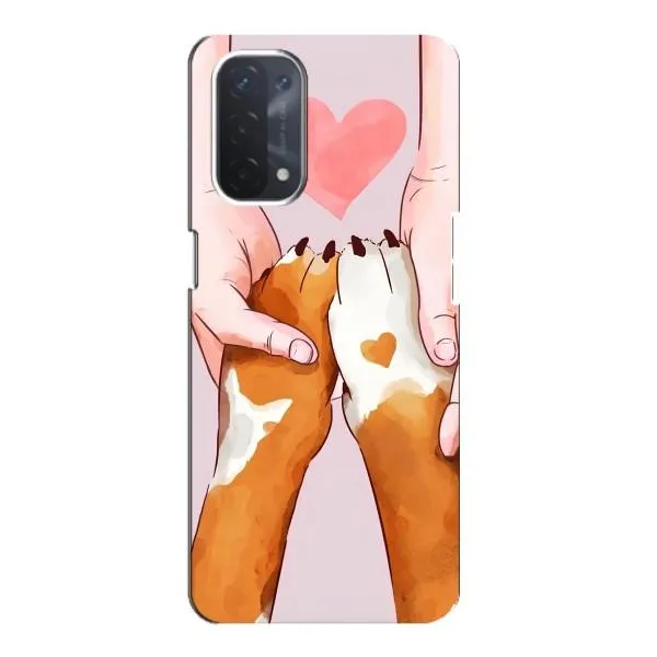 Чехол с принтом «Любовь к собакам» для OPPO A74 (5G)