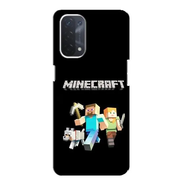 Чехол с принтом «герои Minecraft» для OPPO A74 (5G)
