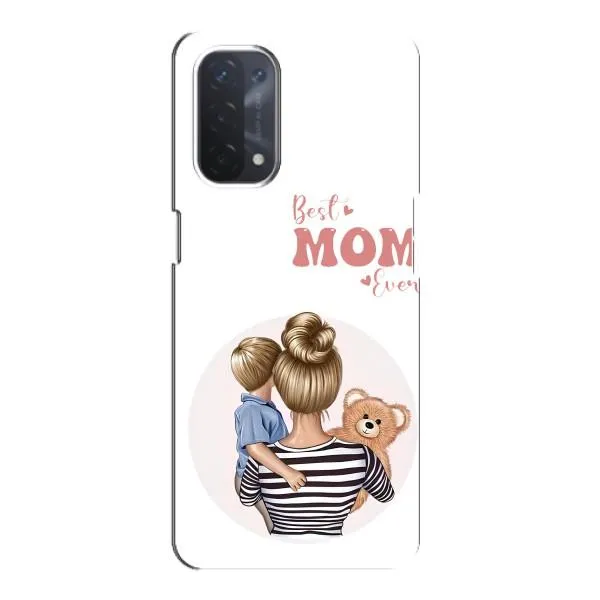 Чехол с принтом «Мама и сын» для OPPO A74 (5G)