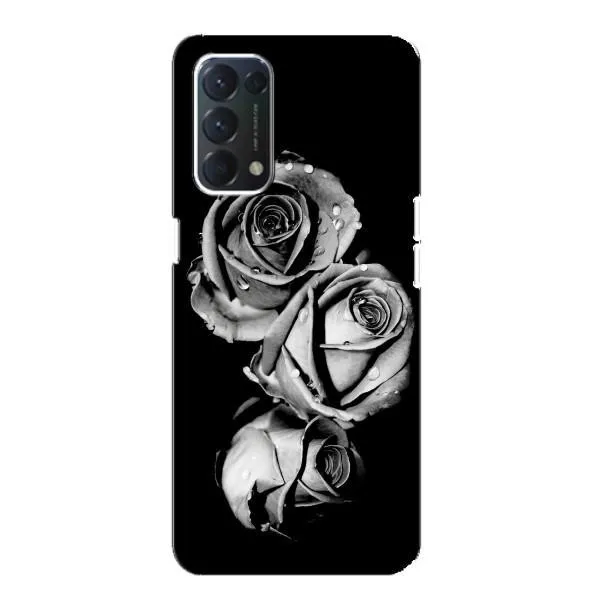 Чохол з принтом «Чорна троянда» для OPPO A74 Чохол з принтом «Чорна троянда» для OPPO A74
