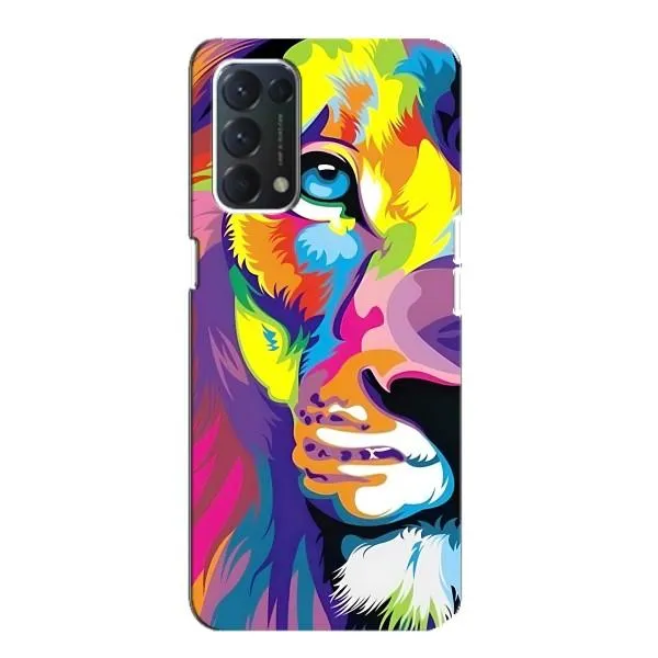 Чохол з принтом «Яскравий Лев» для OPPO A74 Чохол з принтом «Яскравий Лев» для OPPO A74