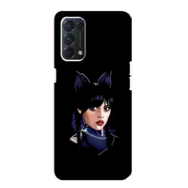 Чехол с принтом «серьезная Уэнздей» для OPPO A74 Чехол с принтом «серьезная Уэнздей» для OPPO A74