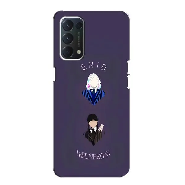 Чехол с принтом «Уэнздей и подруга» для OPPO A74 Чехол с принтом «Уэнздей и подруга» для OPPO A74