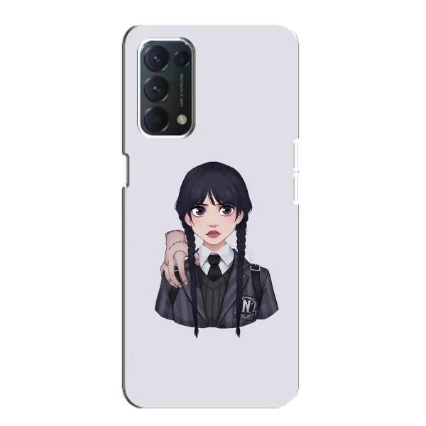 Чехол с принтом «Уэнздей и Вещь» для OPPO A74 Чехол с принтом «Уэнздей и Вещь» для OPPO A74