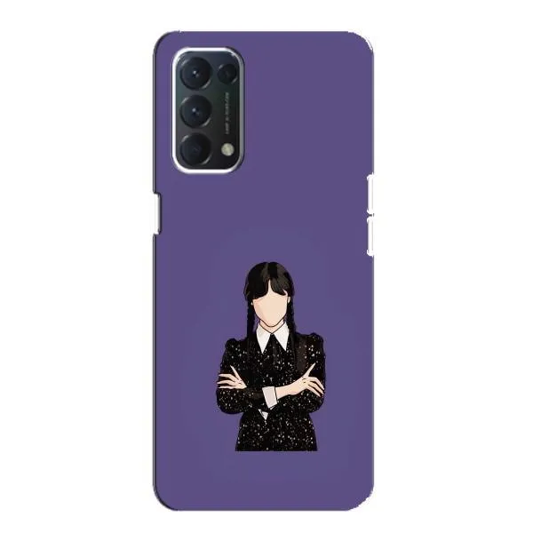 Чехол с принтом «Уэнздей в черном» для OPPO A74 Чехол с принтом «Уэнздей в черном» для OPPO A74