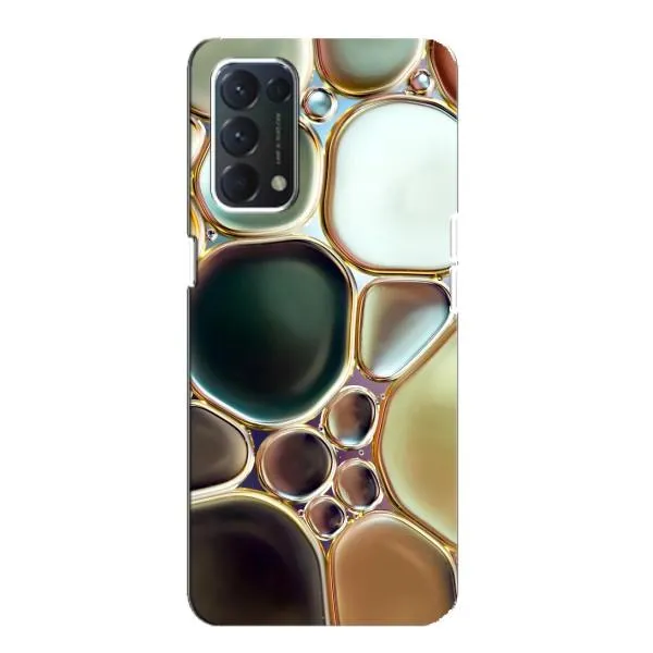 Чохол з принтом «Радужний Мрамор» для OPPO A74