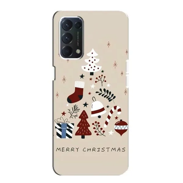 Чехол с принтом «Merry Christmas» для OPPO A74 Чехол с принтом «Merry Christmas» для OPPO A74