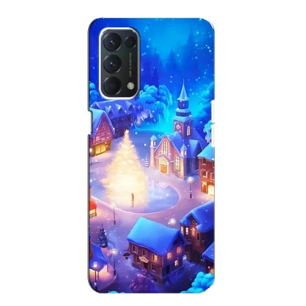 Чехол с принтом «Рождественский город» для OPPO A74 Чехол с принтом «Рождественский город» для OPPO A74