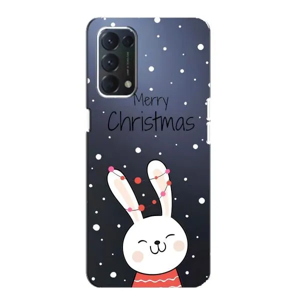 Чехол с принтом «Рождественский заяц» для OPPO A74 Чехол с принтом «Рождественский заяц» для OPPO A74