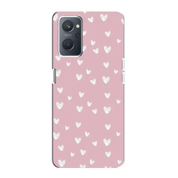 Чехол с принтом «Сердечки на розовом» для OPPO A76 Чехол с принтом «Сердечки на розовом» для OPPO A76