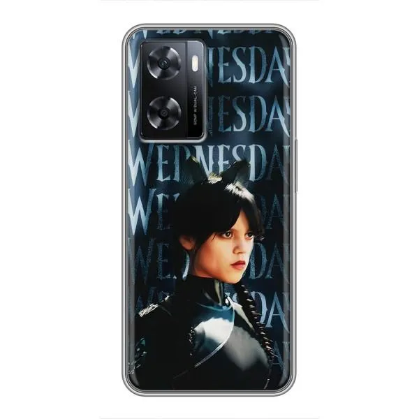 Чехол с принтом «Уэнздей кошка» для OPPO A77