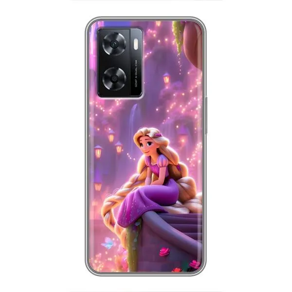 Чехол с принтом «Рапунцель в замке» для OPPO A77