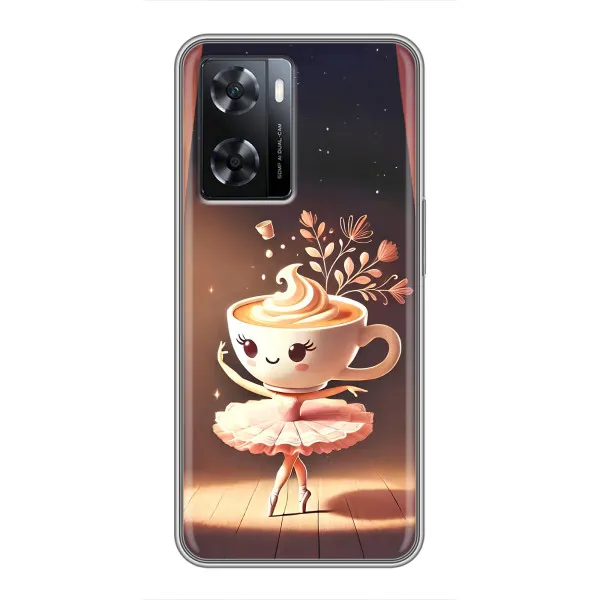 Чехол с принтом «Балерина капучина» для OPPO A77