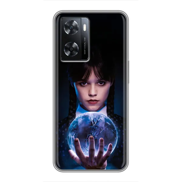 Чохол з принтом «Магічна сфера Венздей» для OPPO A77 Чохол з принтом «Магічна сфера Венздей» для OPPO A77