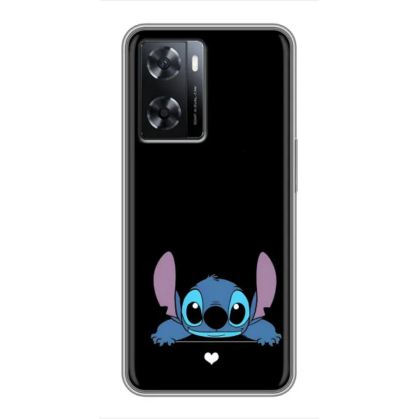 Чехол с принтом «Стич на черном» для OPPO A77