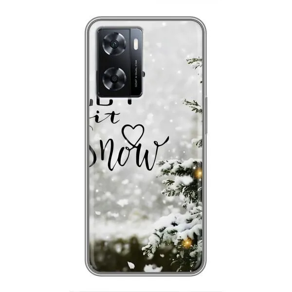 Чехол с принтом «Let it snow» для OPPO A77