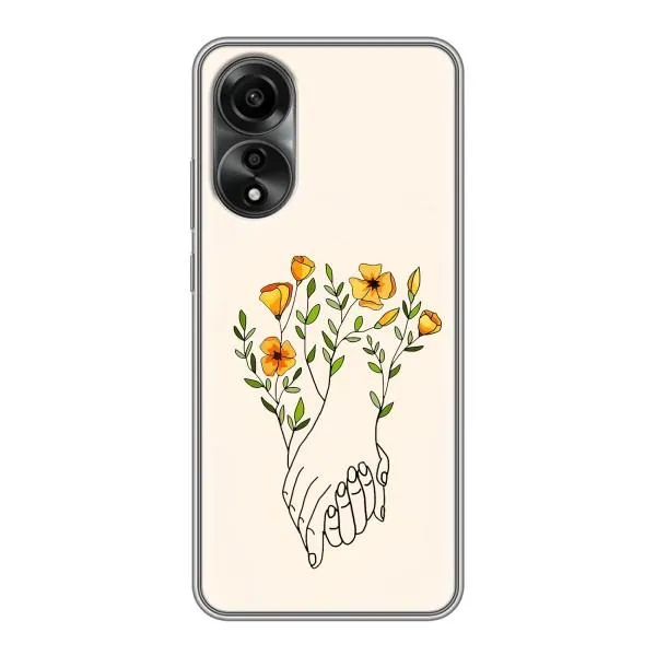 Чехол с принтом «Руки любви» для OPPO A78 (4G)