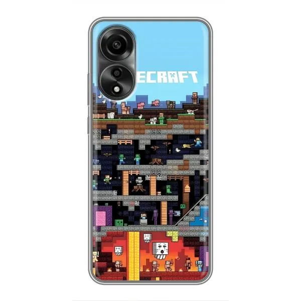 Чехол с принтом «фон Minecraft» для OPPO A78 (4G) Чехол с принтом «фон Minecraft» для OPPO A78 (4G)